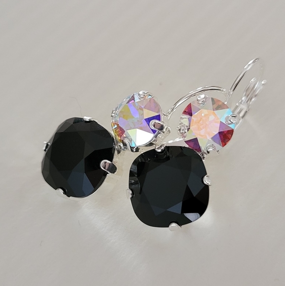 Austrian Crystal Earrings in Silver - Picture 8 of 9